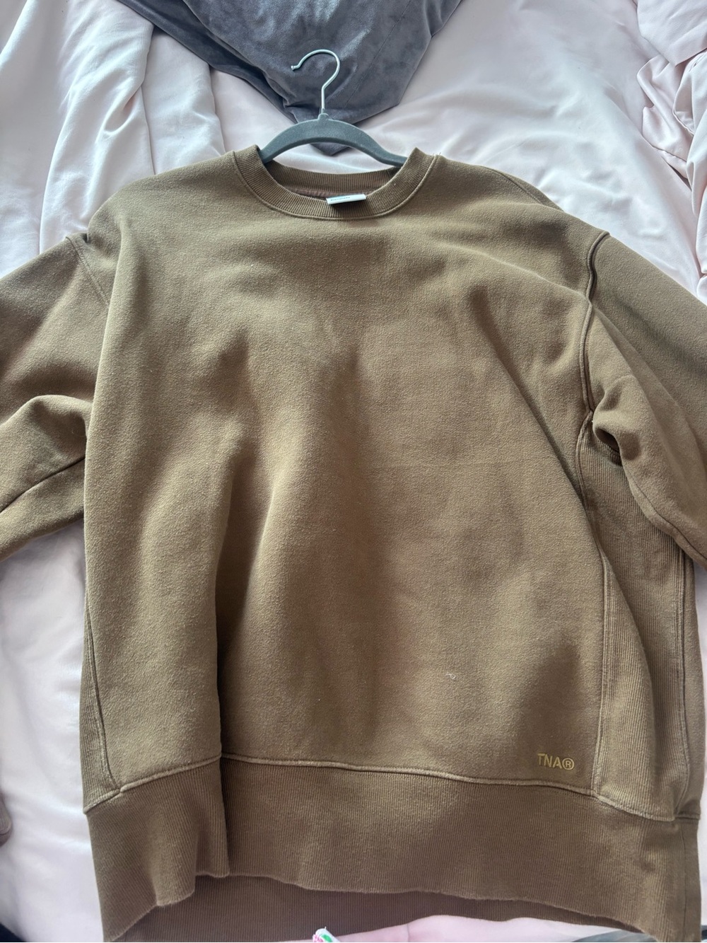 Aritzia Olive Green Crewneck
